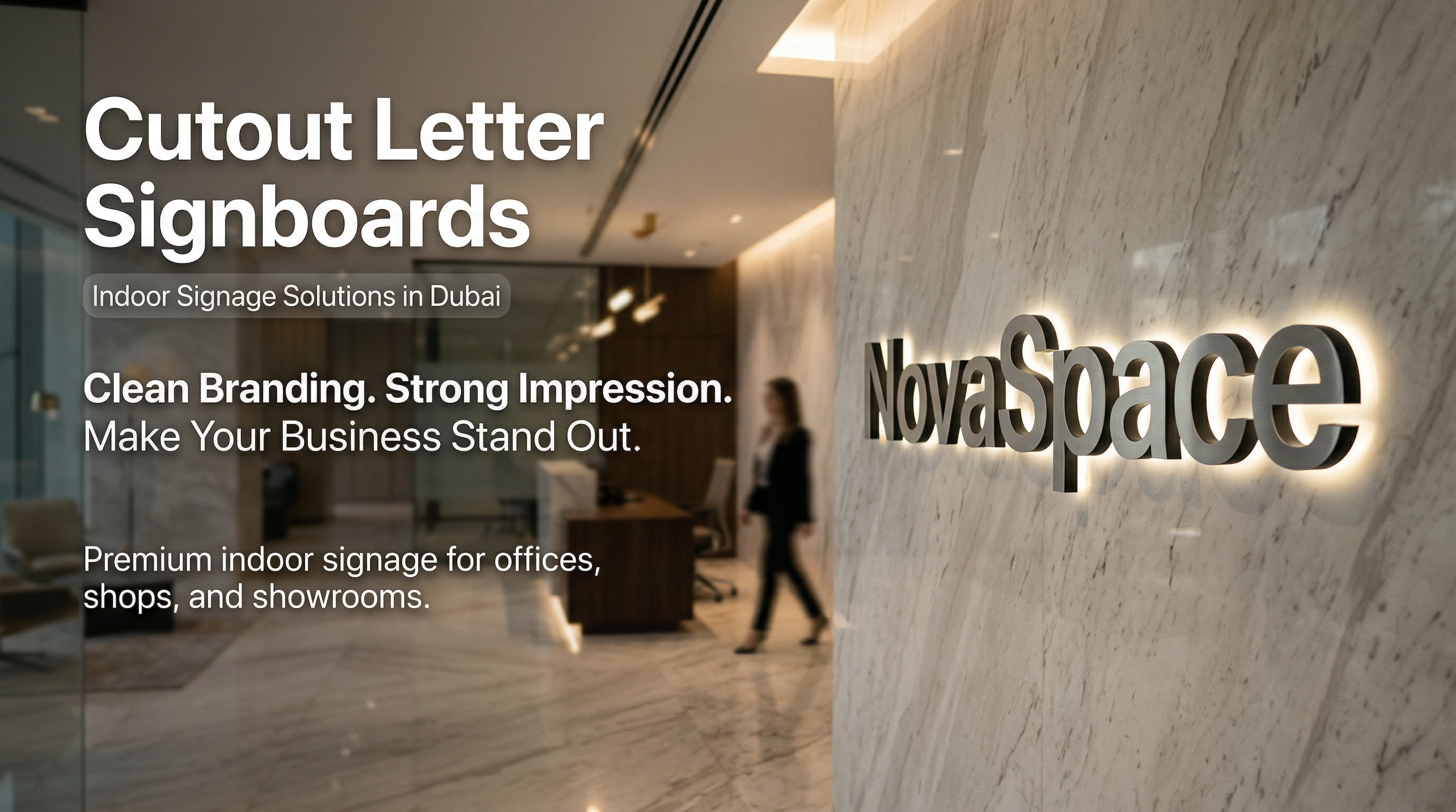 CUtout Letter SIgnboard Pricing in Dubai