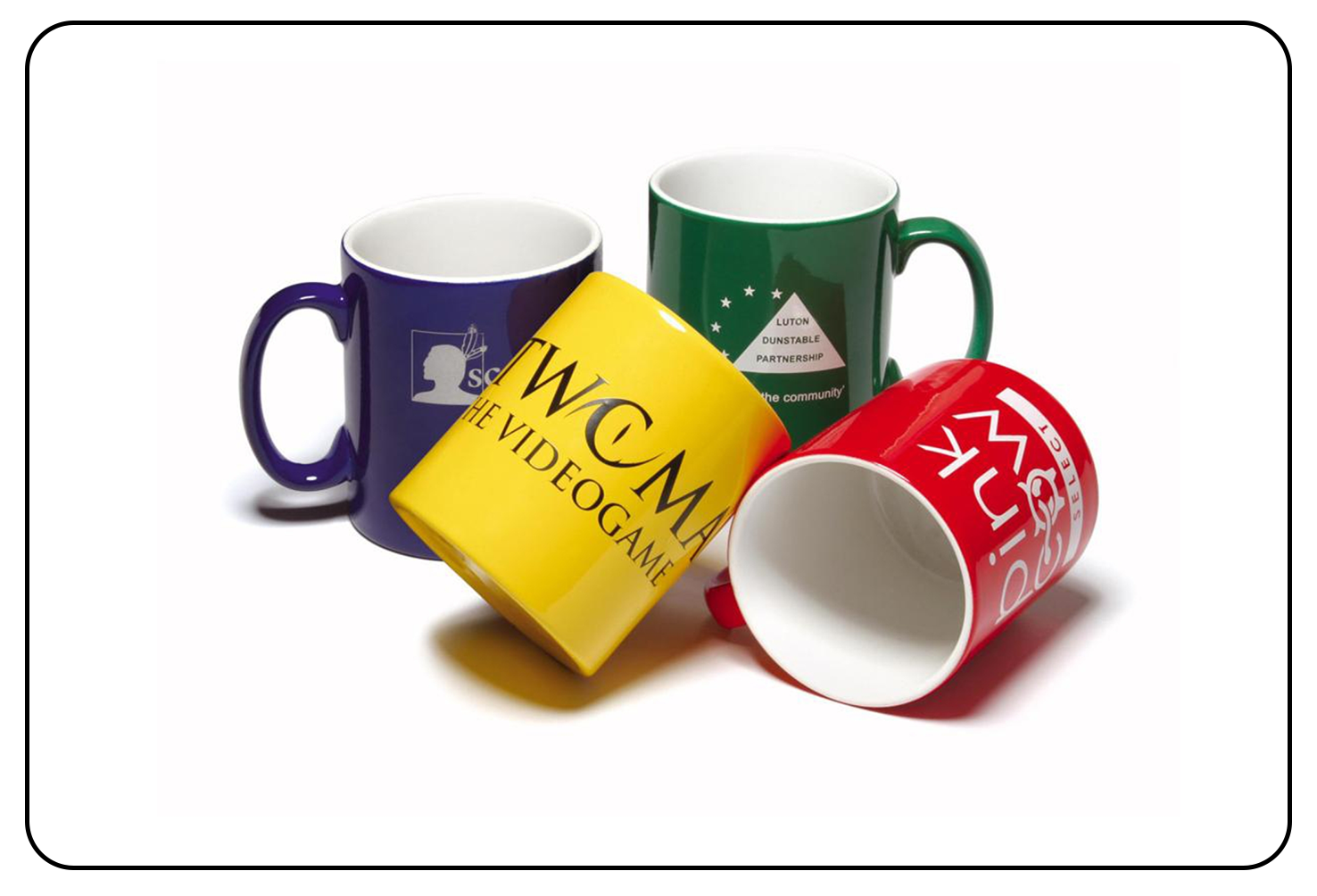 Custom mugs printing for personalized gifts.