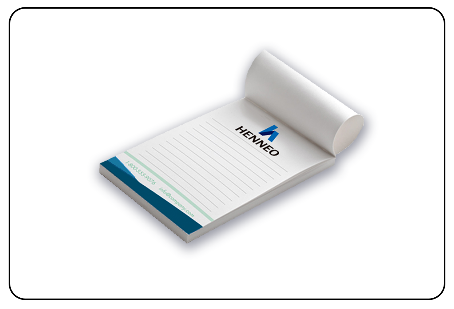 Personalized notepad printing for productive notes.