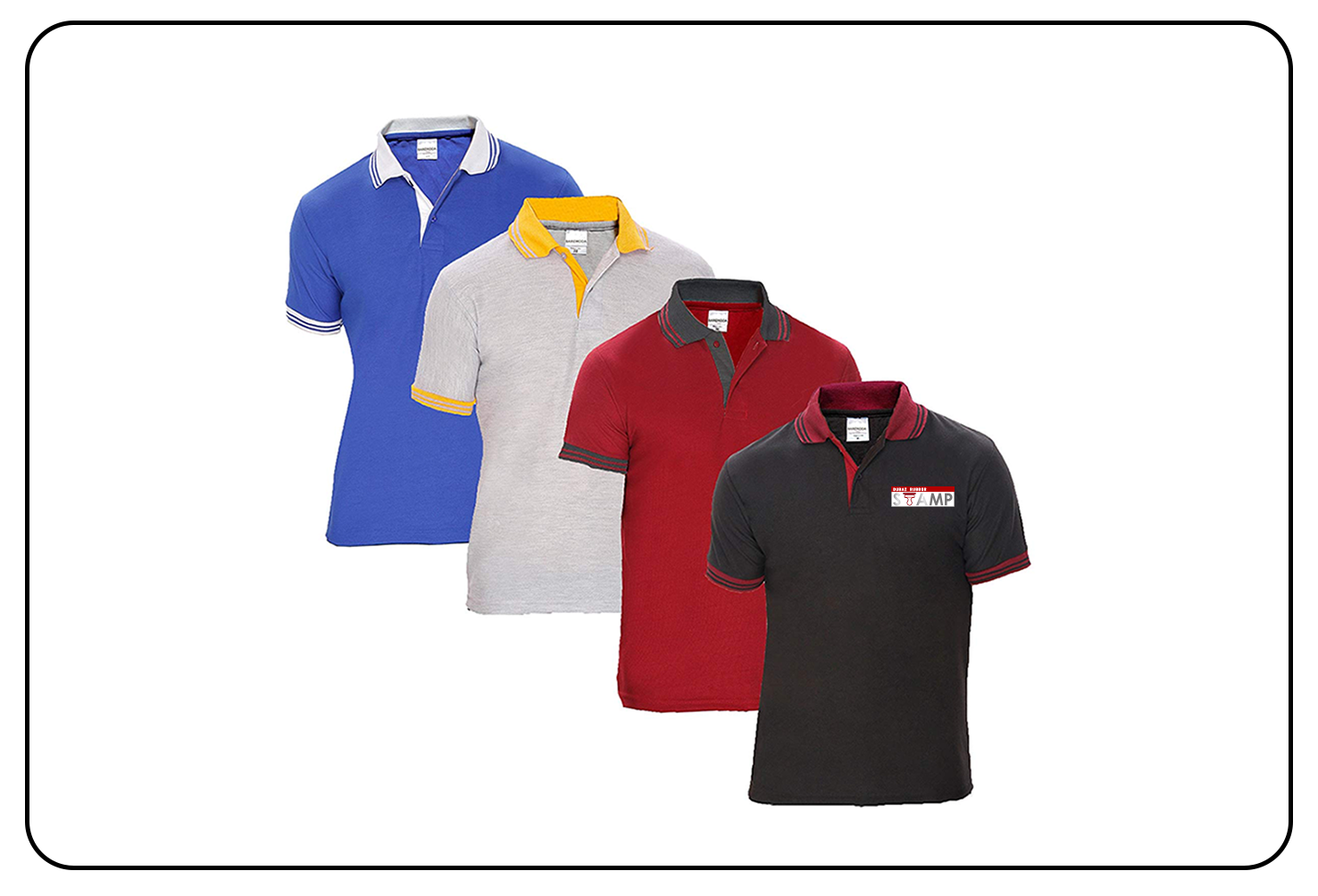 Personalized polo T-shirt printing for fashionable comfort.
