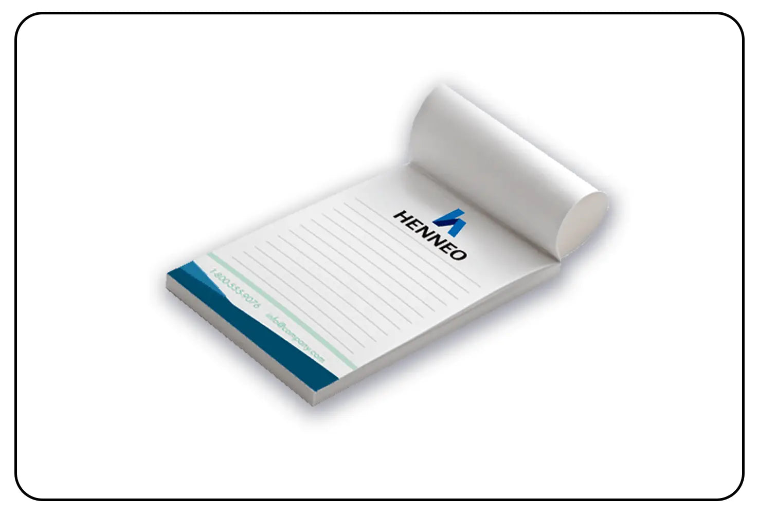 Personalized notepad printing for productive notes.