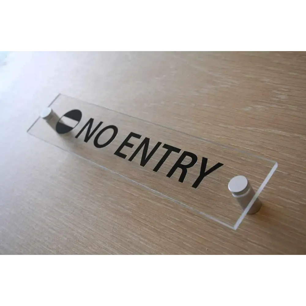 Uncolored Acrylic Wall Signage