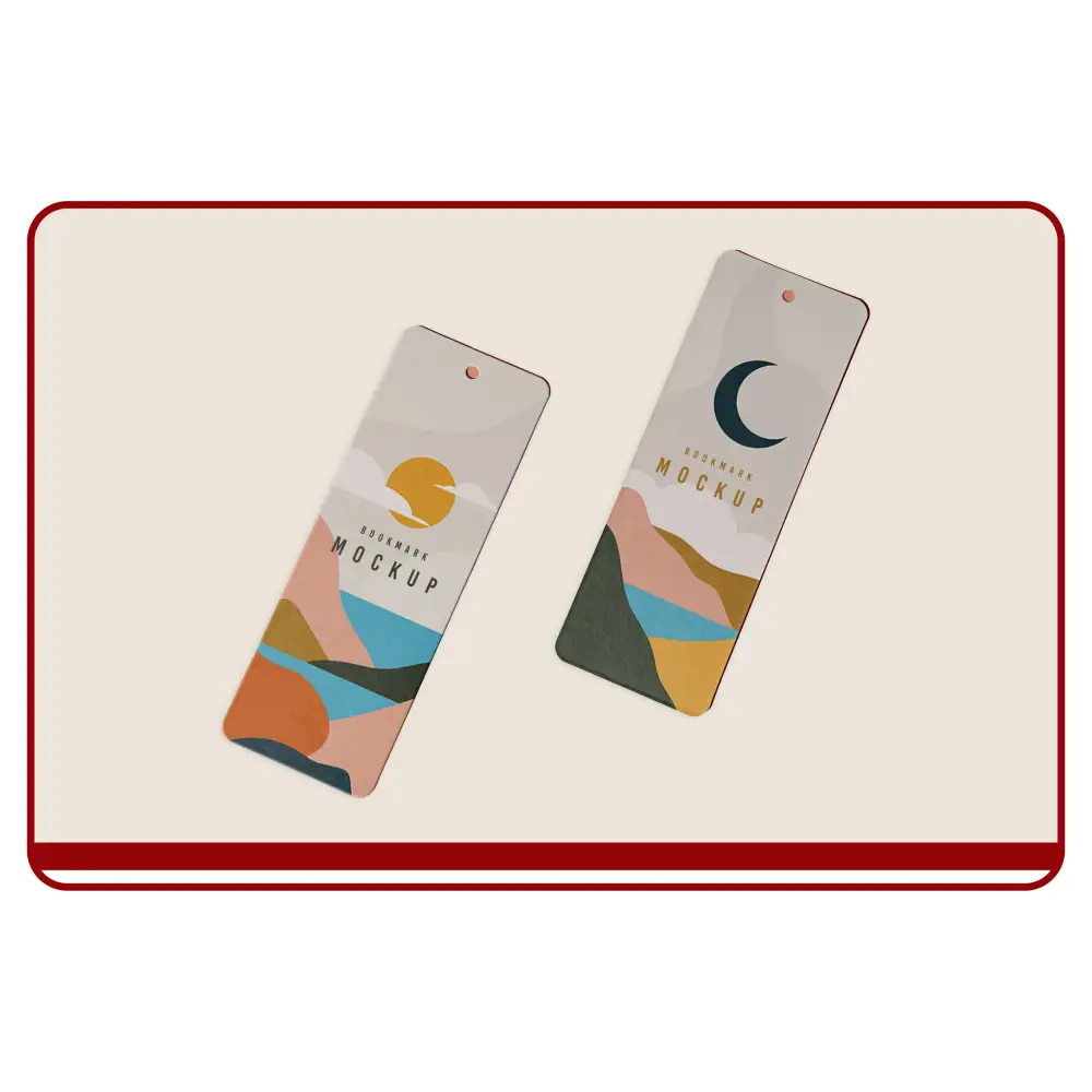 Two colorful phone case mockups on a plain background