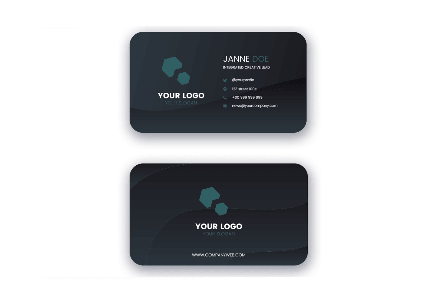 Business Card Rounded Corners