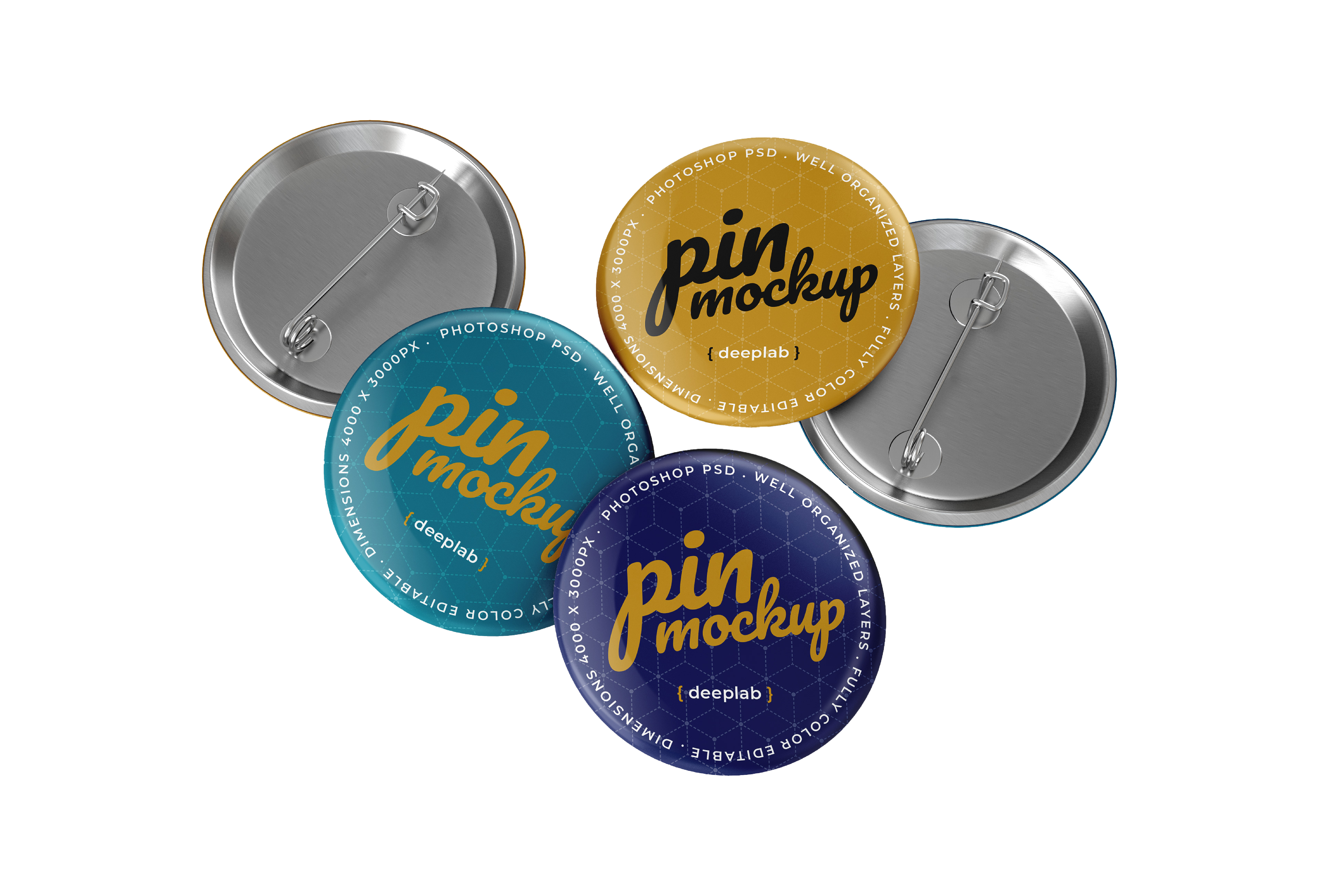 Button pins for marketing