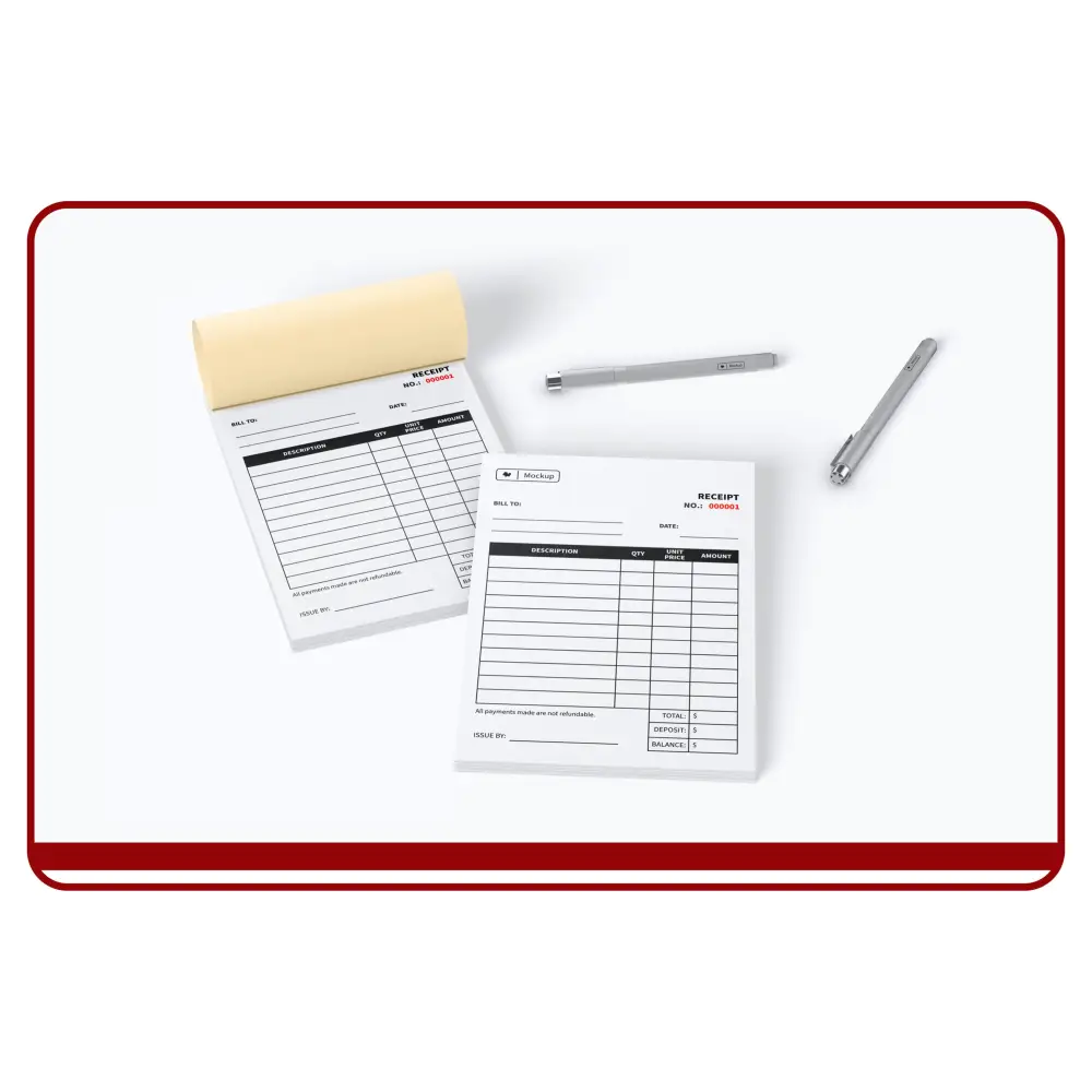 Custom Bill book Printing