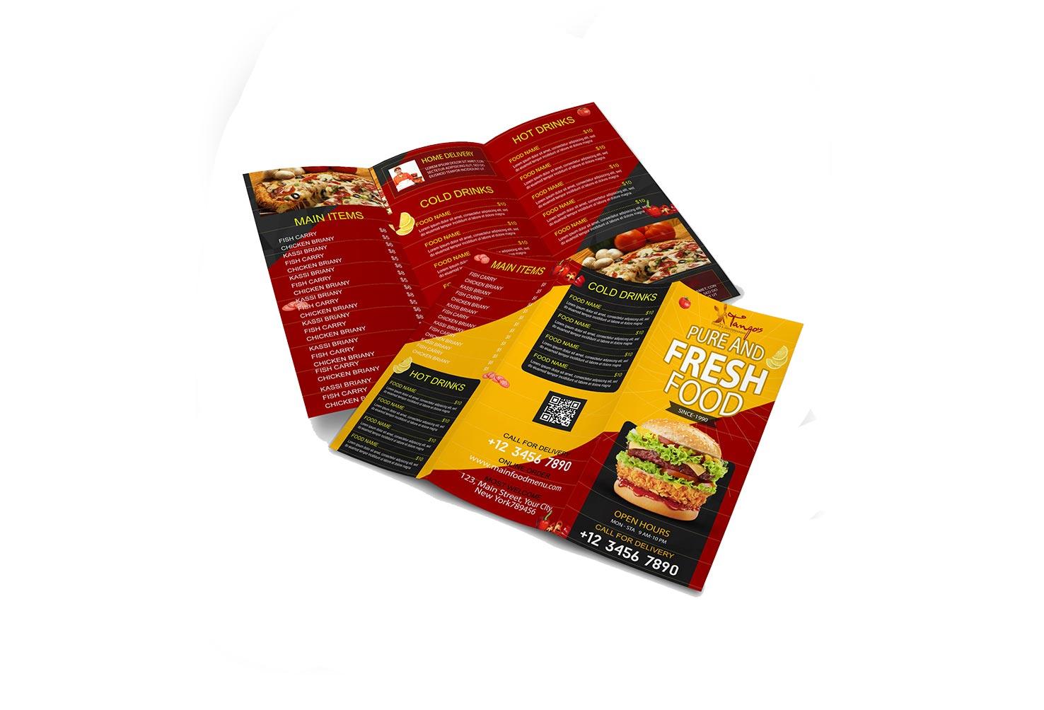 custom menu printing