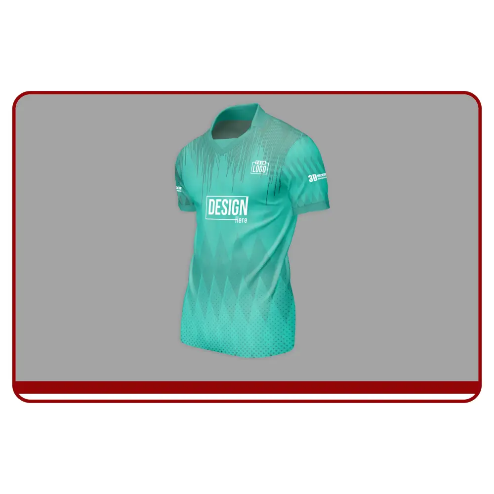 Black sports jersey with orange designs on a gray background