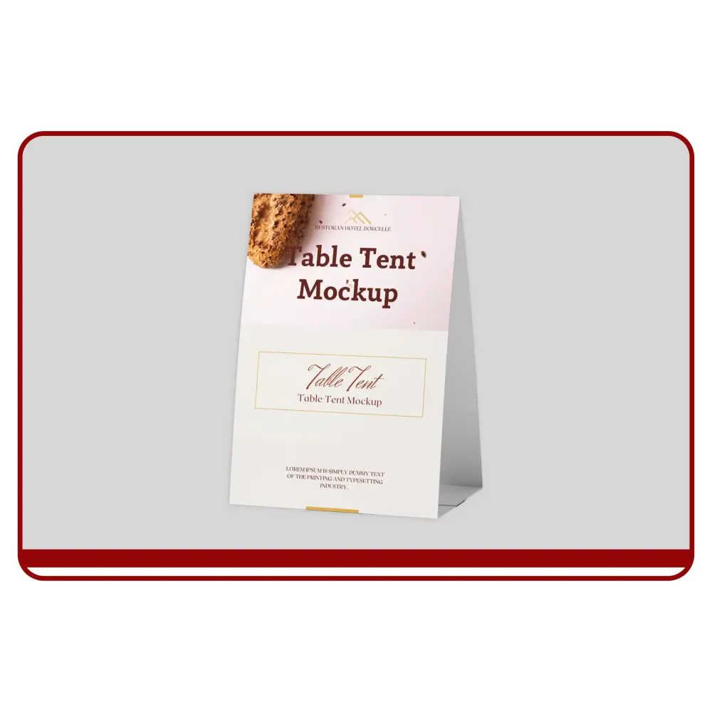 custom table tent