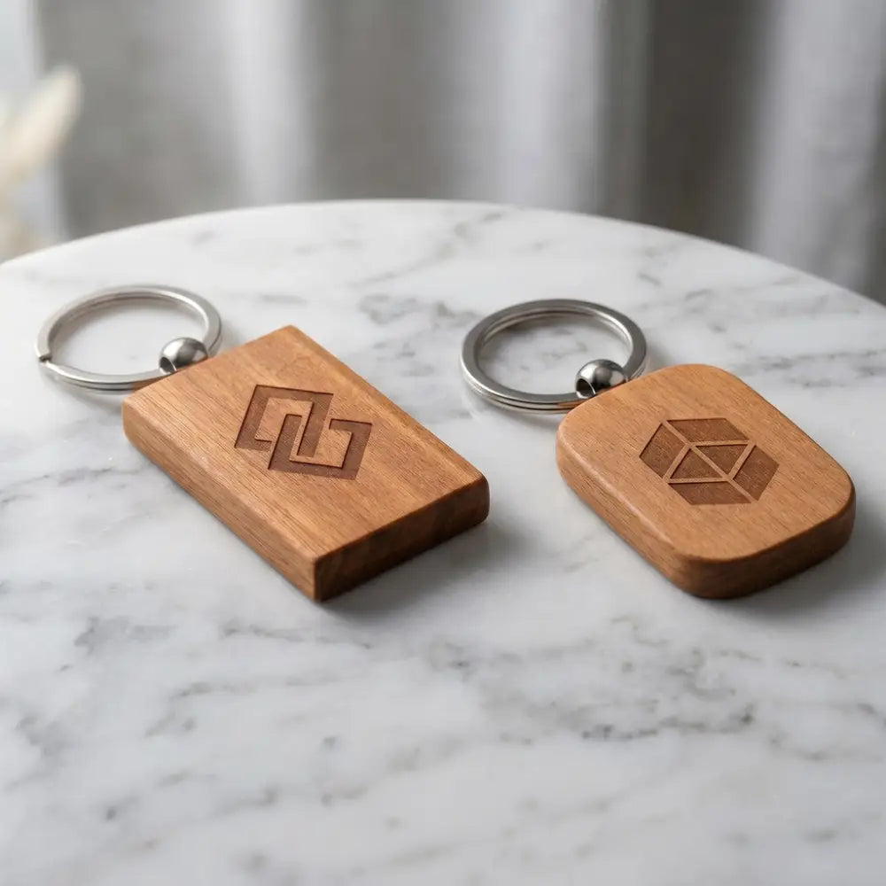 Wooden Keychain Engraving