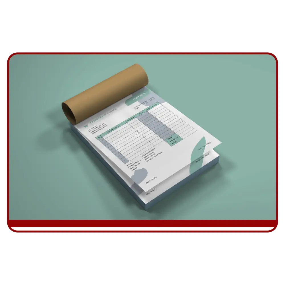 Customized invoice books