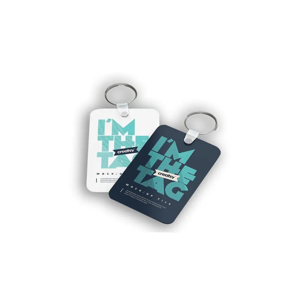 Rectangle keychain printing