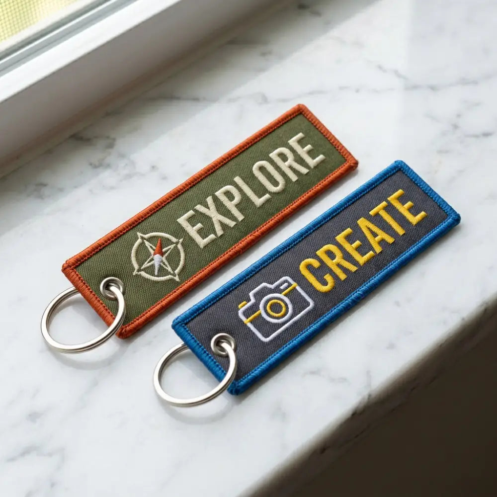 Embroidered Keychain