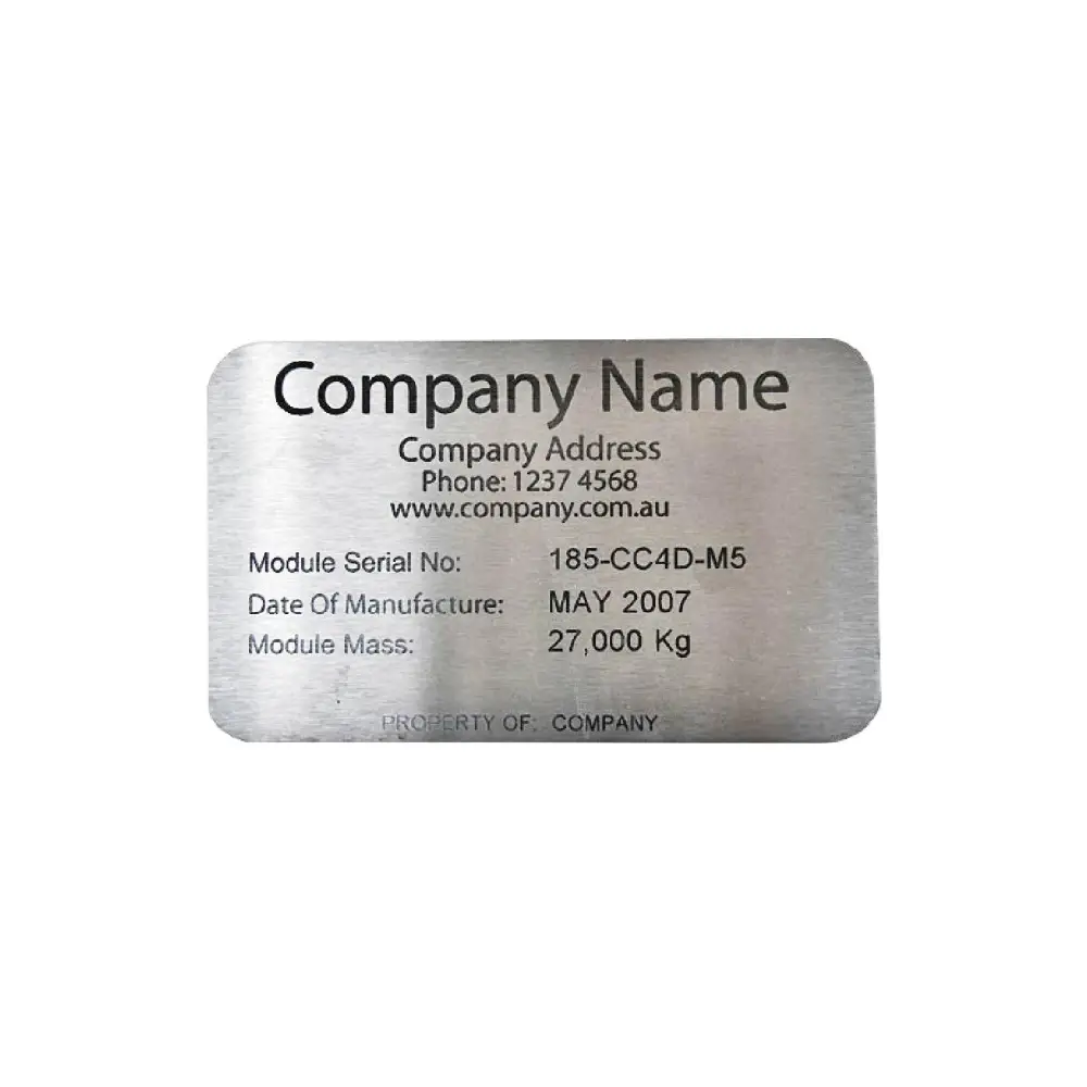 Engraved Metal Badge