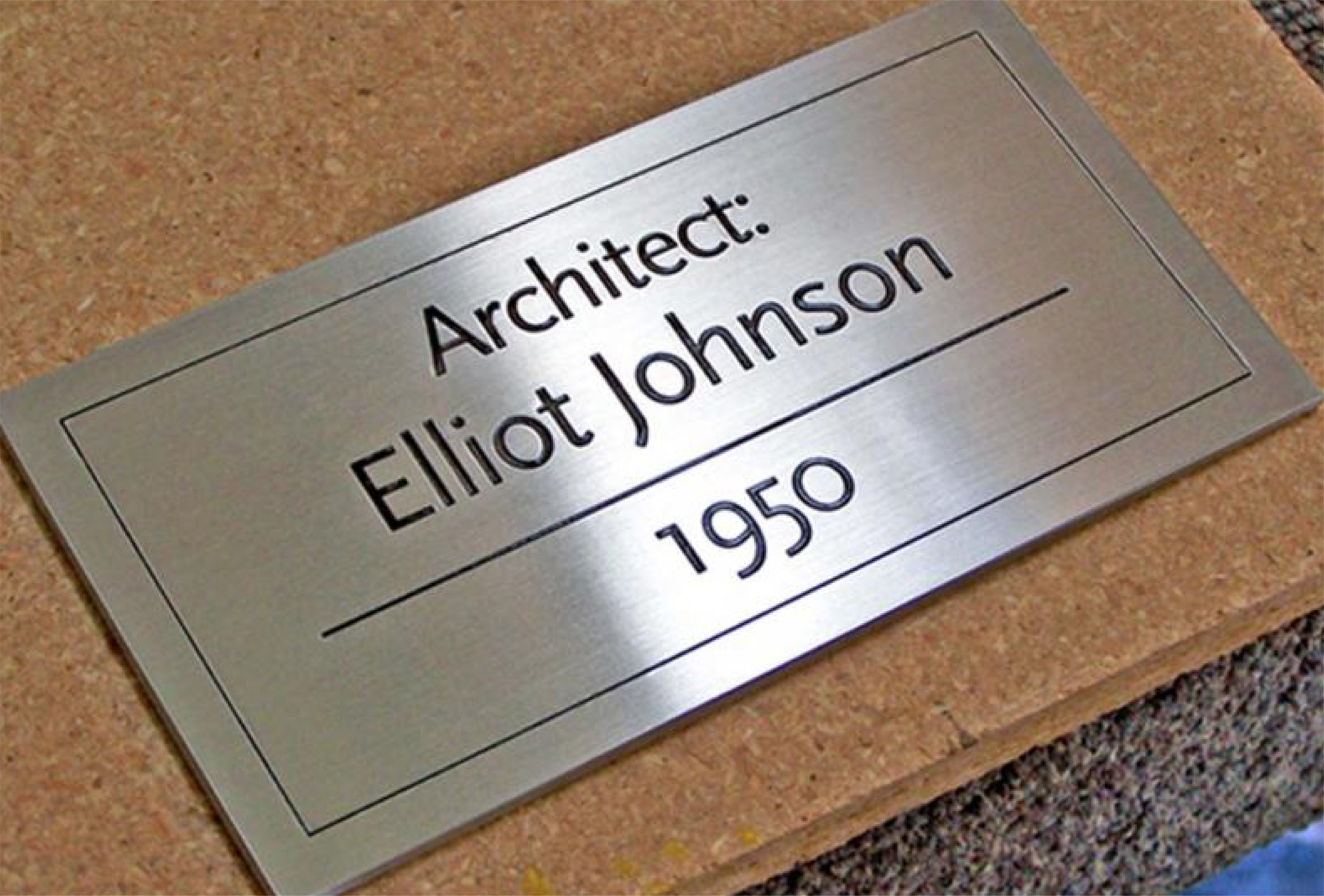 Engraved Metal Name Plates