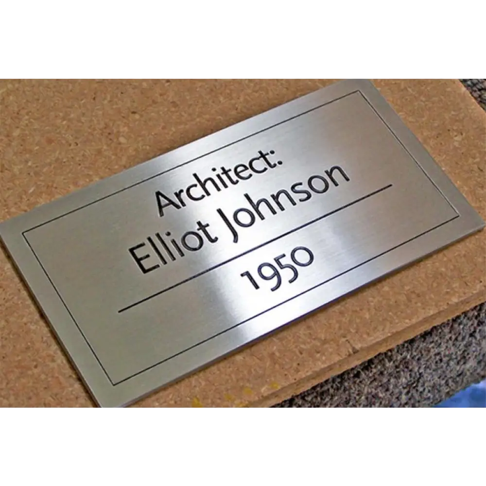 Engraved Metal Name Plates