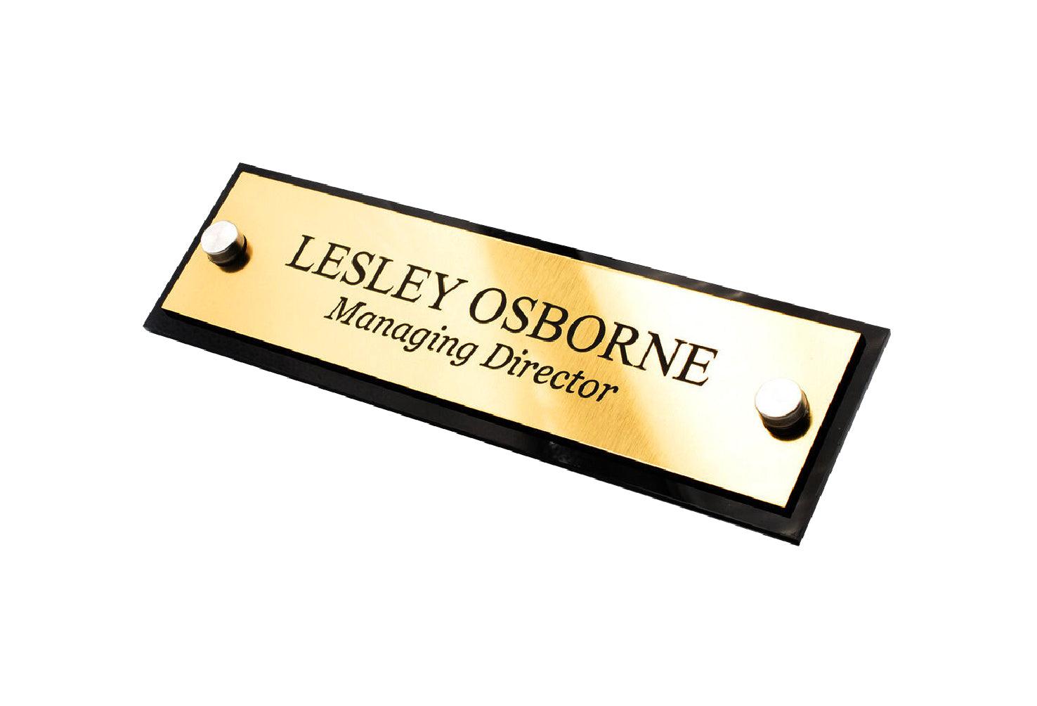 Engraved Name Plate