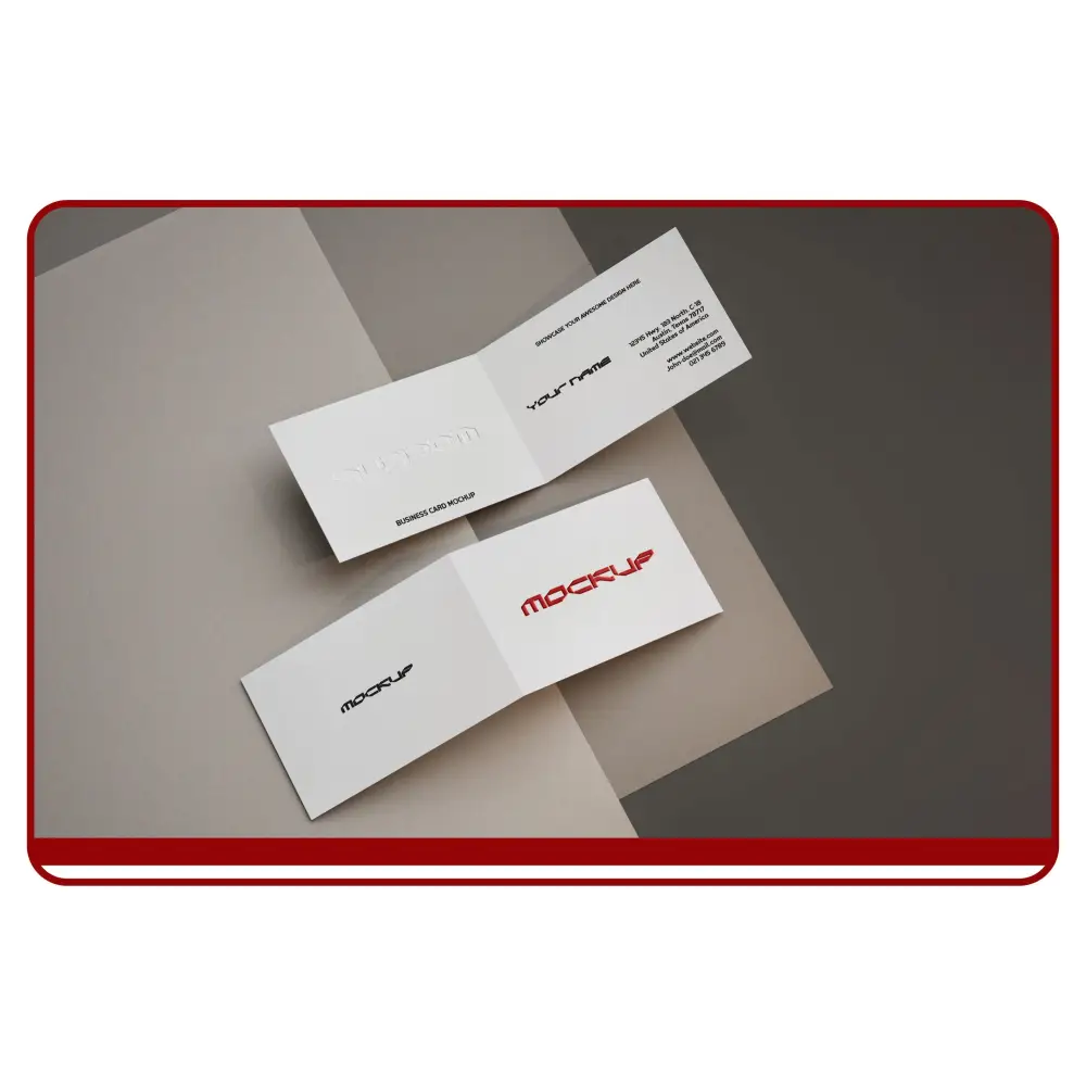 Folded Business Cards