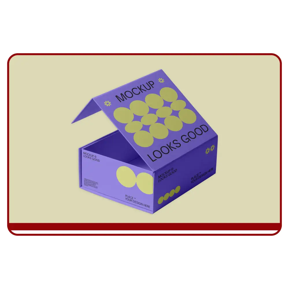 Purple box with green circles labeled 'Looks Good' on a beige background