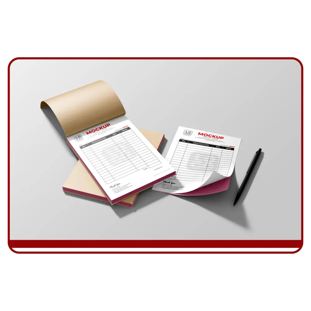 Invoice book printing