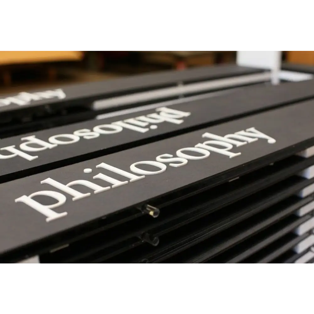 Laser-cut acrylic letters
