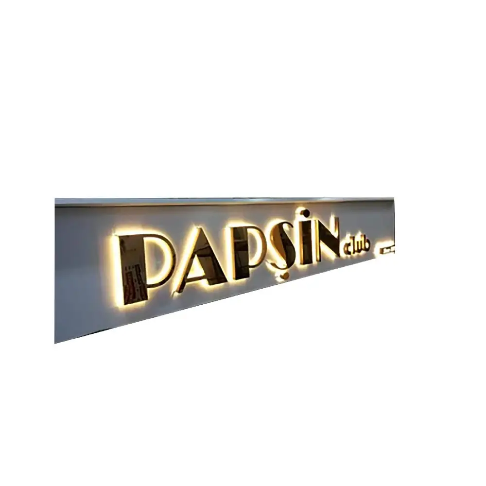 SS With Gold Platting With Acrylic Back