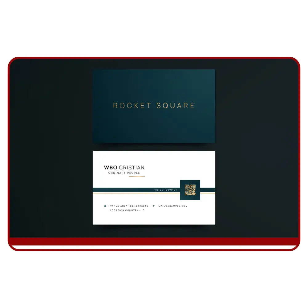 Luxury Business Card Template - Elegant Dark Theme