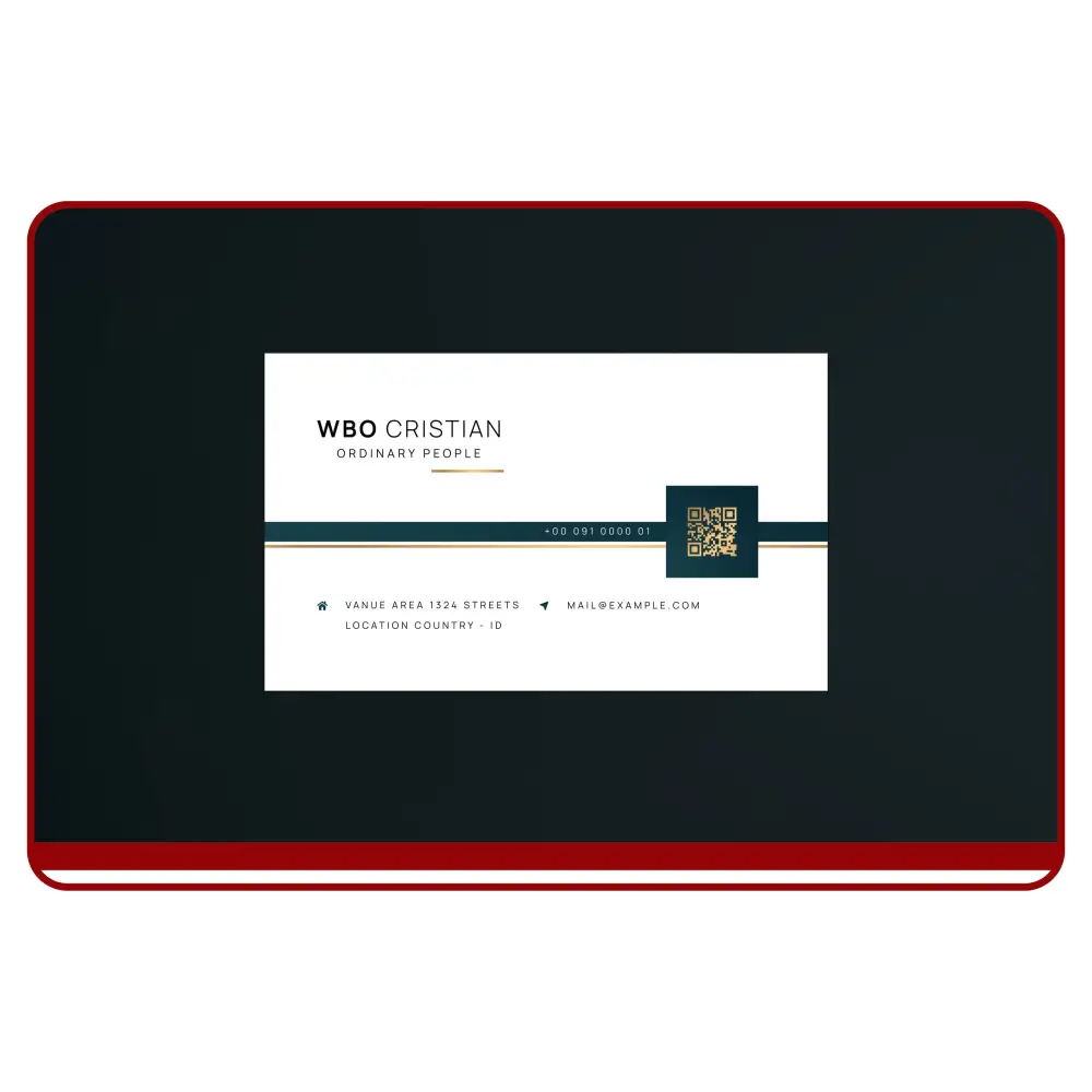 Luxury Business Card Template - Elegant Dark Theme