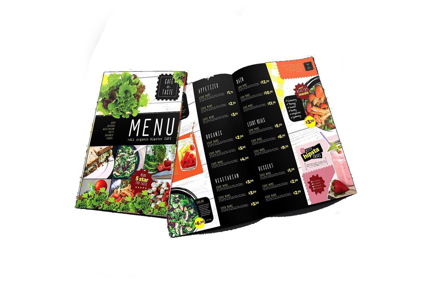 menu printing