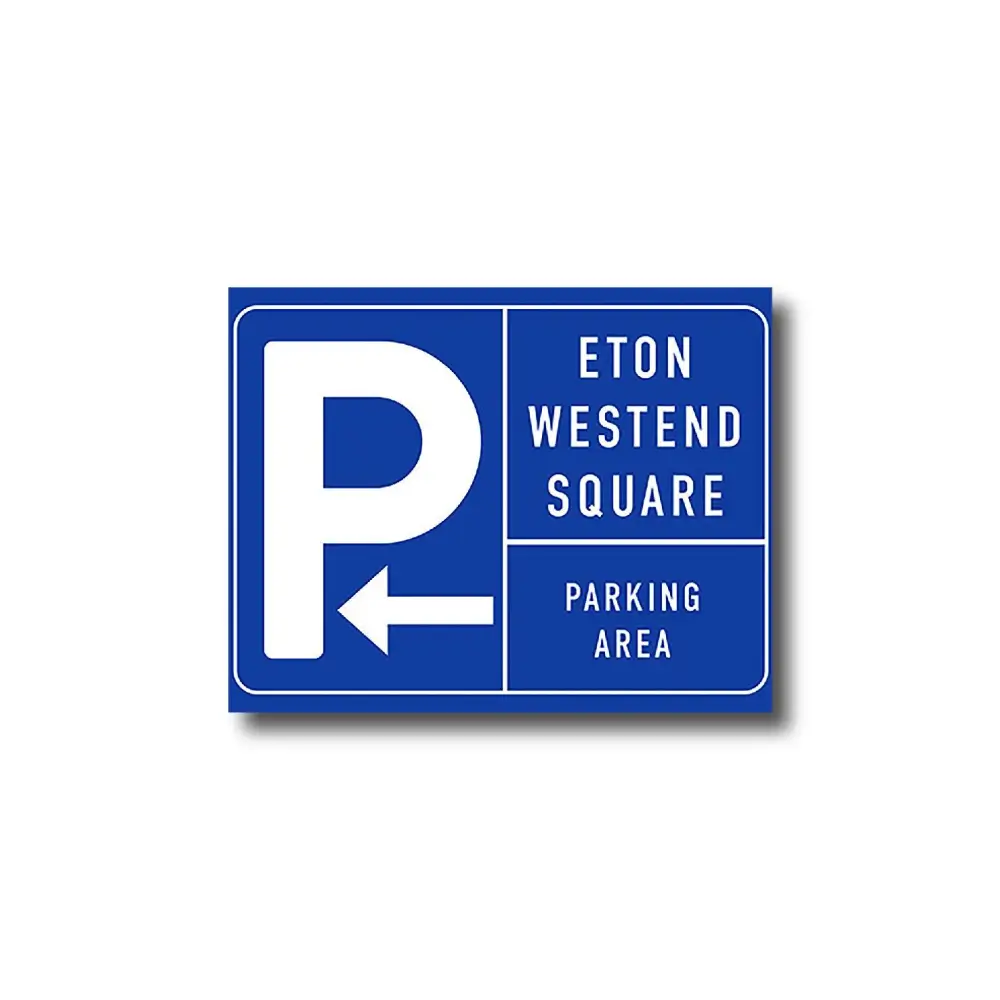 Outdoor wayfinding signage