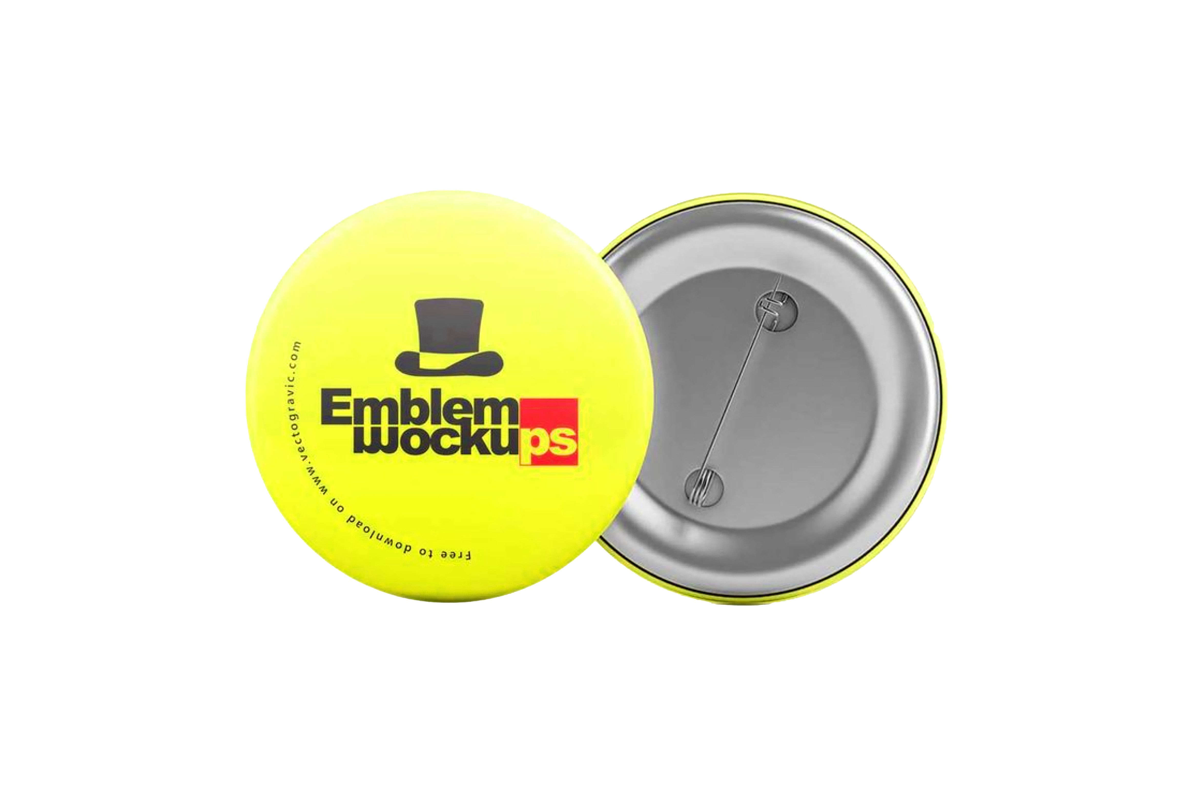 Promotional button pin badges