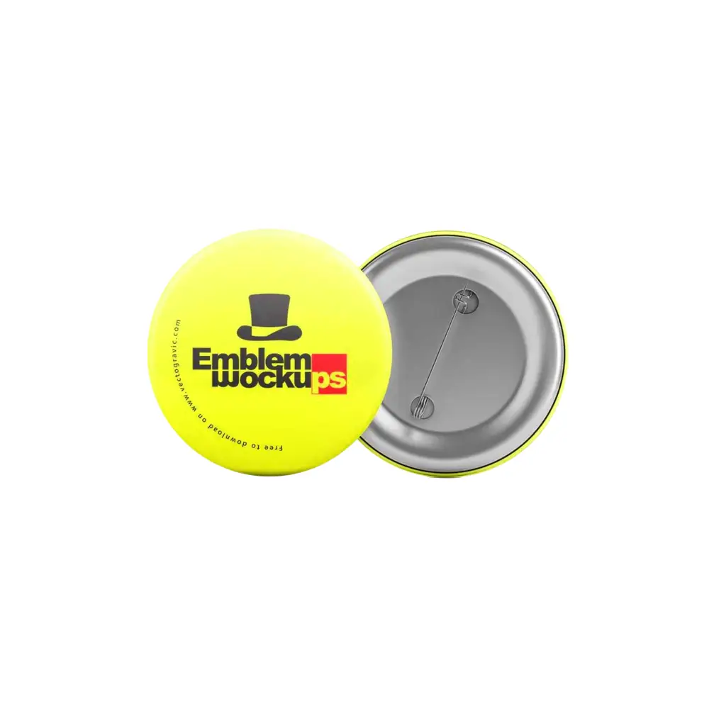Promotional button pin badges