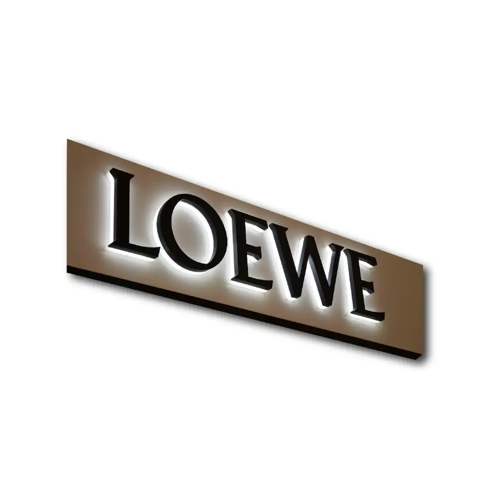 Push Through 3D Signage