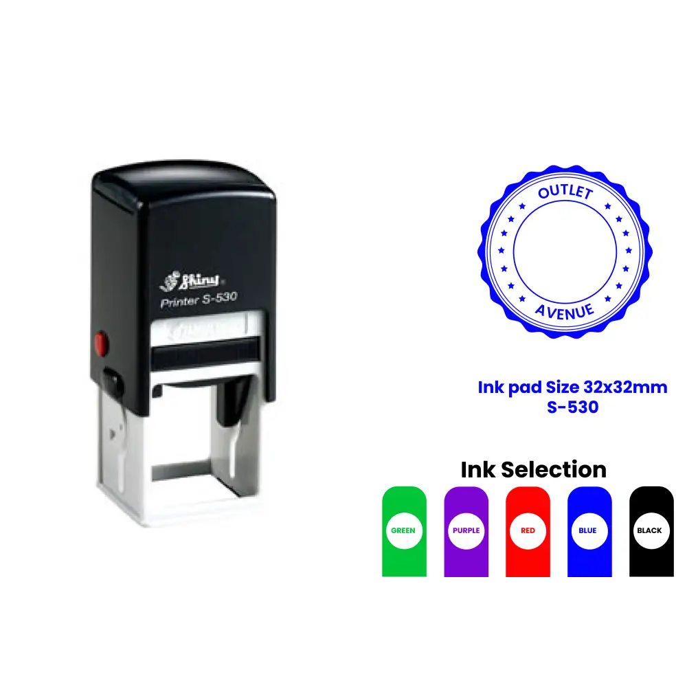  S-530 Self-Inking Rubber Stamp 