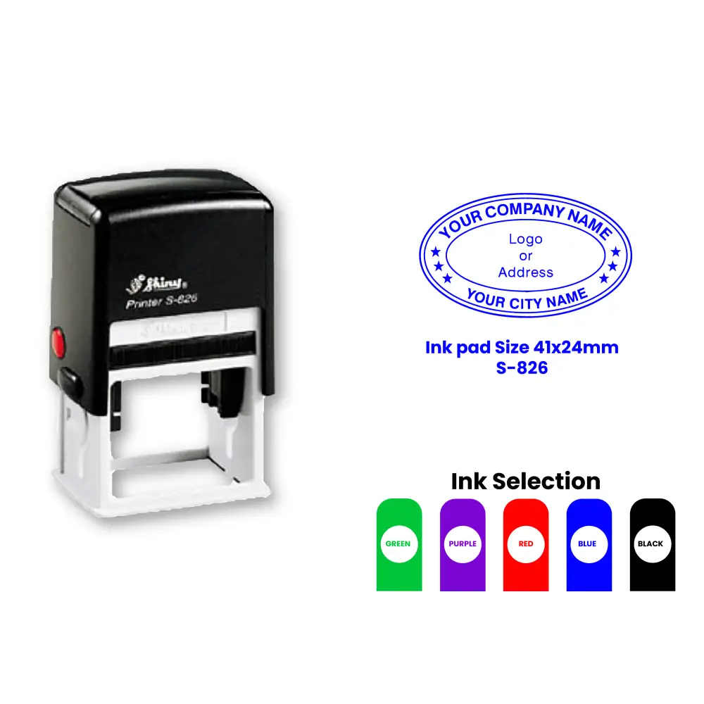 S-826 Self-Inking Rubber Stamp