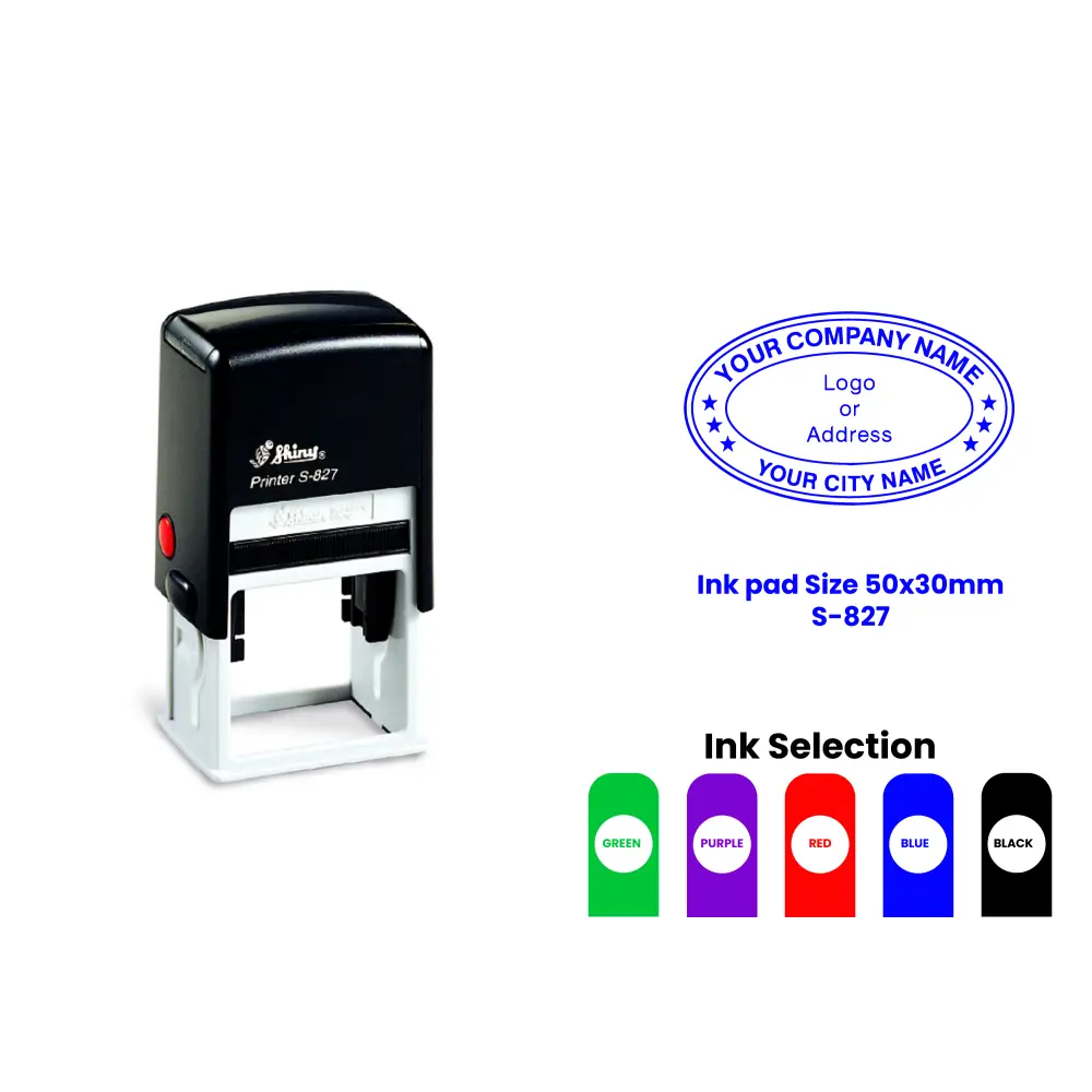 S-827 Self-Inking Rubber Stamp