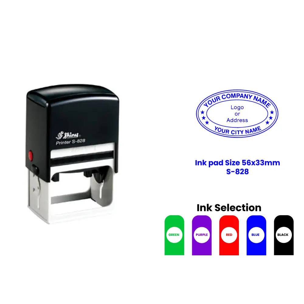 S-828 Self-Inking Rubber Stamp
