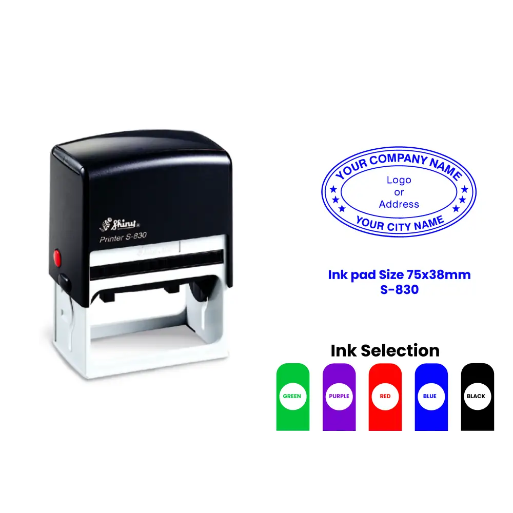 S-830 Self-Inking Rubber Stamp
