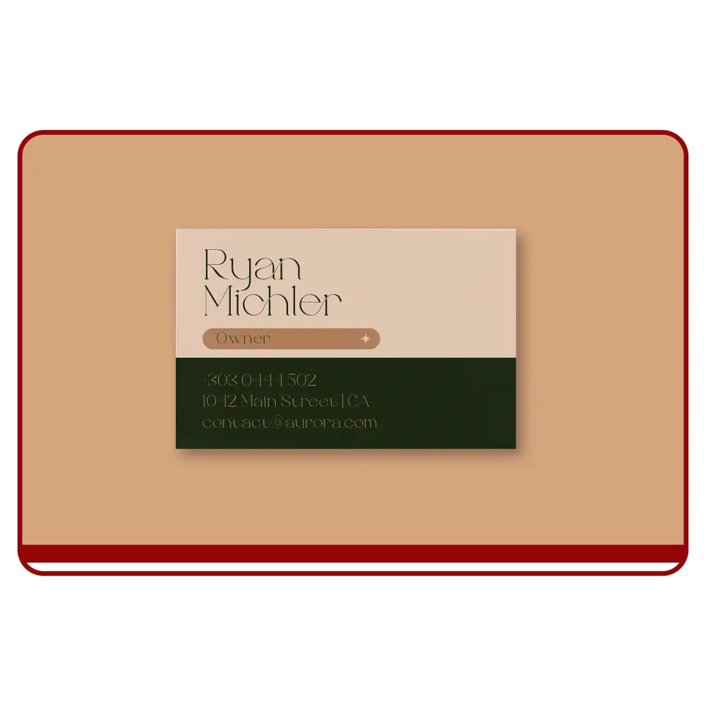 Velvet Laminated Business Card