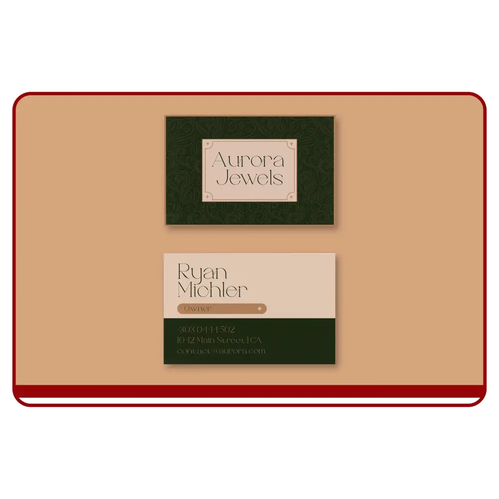 Velvet Laminated Business Card